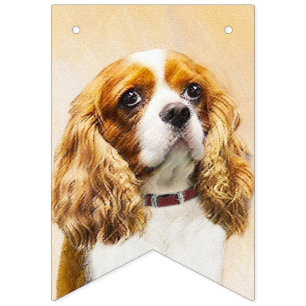 Cavalier König Charles Spaniel Original Malerei Wimpelkette