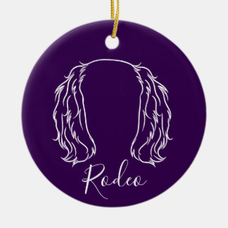 Cavalier Ornament (Paw Prints)