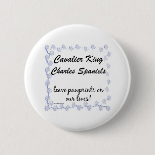 Cavalier Pawprints - Schaltfläche Button