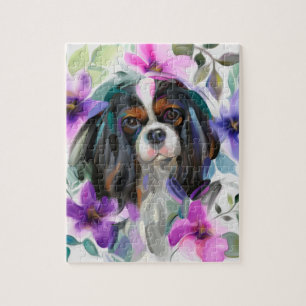cavalier roi charles spaniel PUZZLE Tricolore