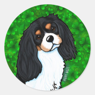 Cavalier Spaniel Classic Round Sticker