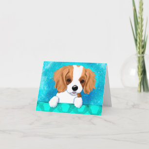 Cavalier Spaniel Dog Note Card Karte