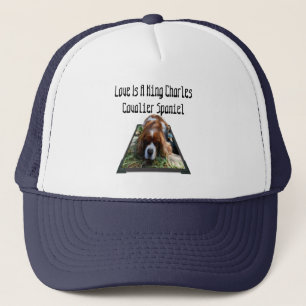 Cavalier Spaniel Popout Art, Truckers Casquette