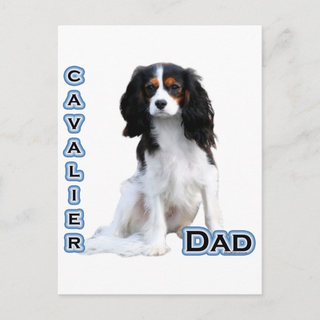 Cavalier Vater 4 Postkarte (Vorderseite)