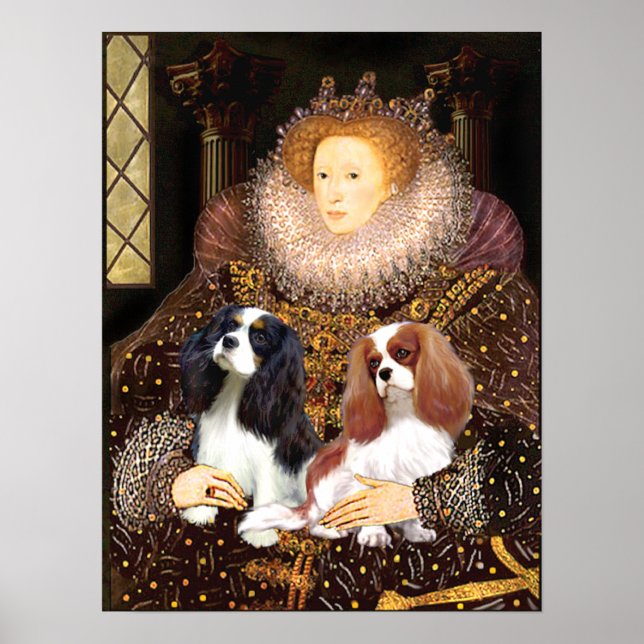 Cavaliers (2) - Königin Elizabeth Poster (Vorne)