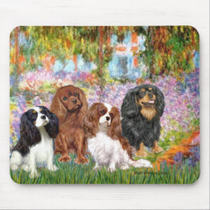 Cavaliers (4) - im Garten von Monet Mousepad