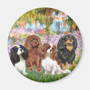 Cavaliers (4) - im Monet-Garten Magnet