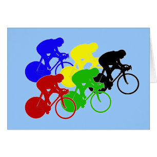 Cavaliers de recyclage de vélo de course de