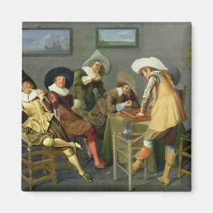 Cavaliers in einer Taverne Magnet