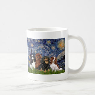 Cavaliers (vier) - Starry Night Kaffeetasse