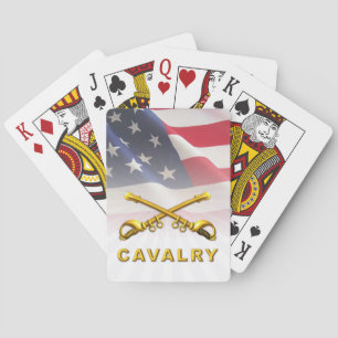 Cavalry Sabers American Flag Spielkarten