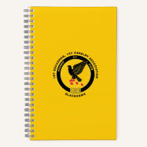 Cavalry Spiral Notebook - Cav Gold