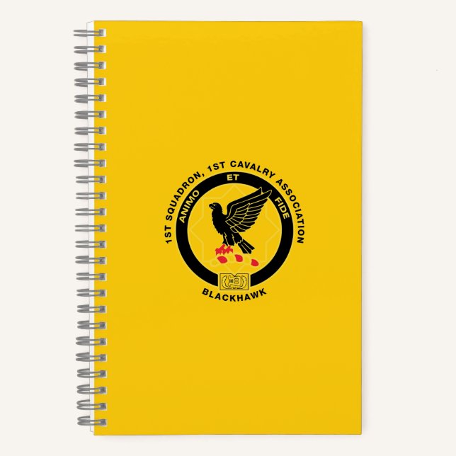 Cavalry Spiral Notebook - Cav Gold Notizbuch (Vorderseite)