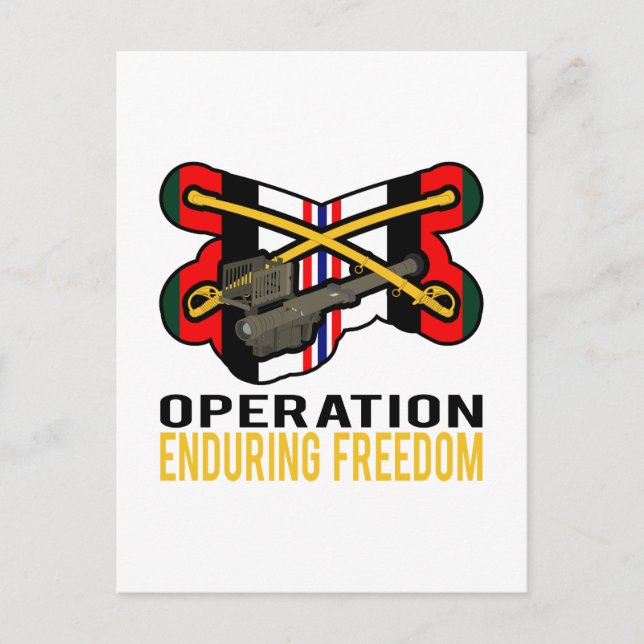 Cavalry Stinger OEF Postkarte (Vorderseite)