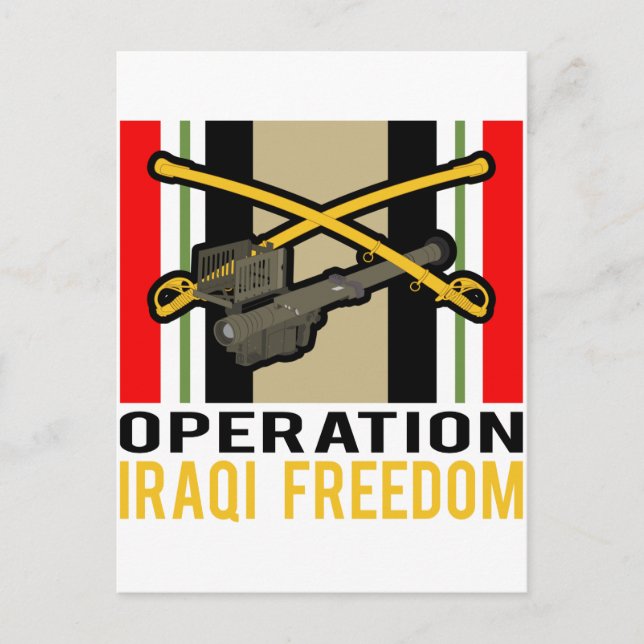 Cavalry Stinger OIF Postkarte (Vorderseite)