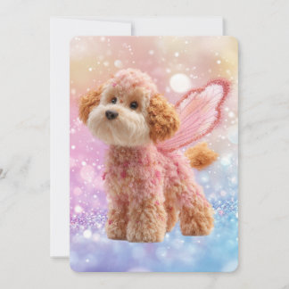 Cavapoo Cavoodle Engel Fee Geburtstag Einladung