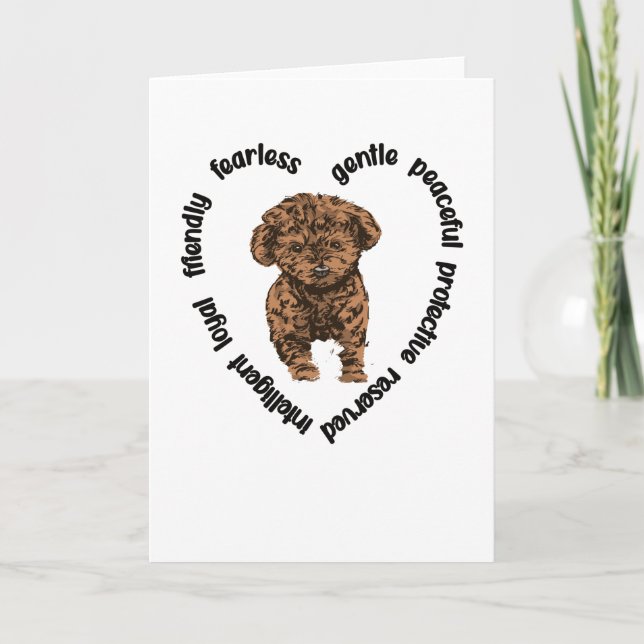 Cavapoo Dog Lover Cavapoo Mama Cavoodle Dog Eigent Karte (Vorderseite)