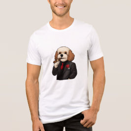 Cavapoo Don – Bella Canvas Tri-Blend Mafia Dog Art Tri-Blend Shirt