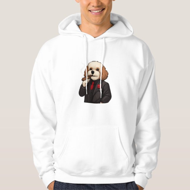 Cavapoo Don – Lustiger Mafia-Hund Hoodie (Vorderseite)