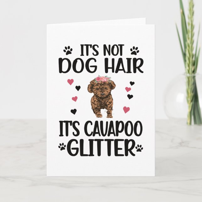 Cavapoo Hund Lover Cavapoo Mama Cavoodle Hund Eige Karte (Vorderseite)