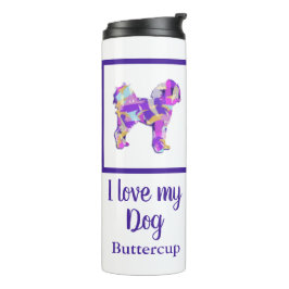 Cavapoo Niedlich Hund Silhouette PPY&B Thermosbecher