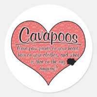 Cavapoo Paw Prints Hunde Humor