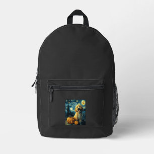 Cavapoo Süßer Hund Halloween Jack O Kürbis Bedruckter Rucksack