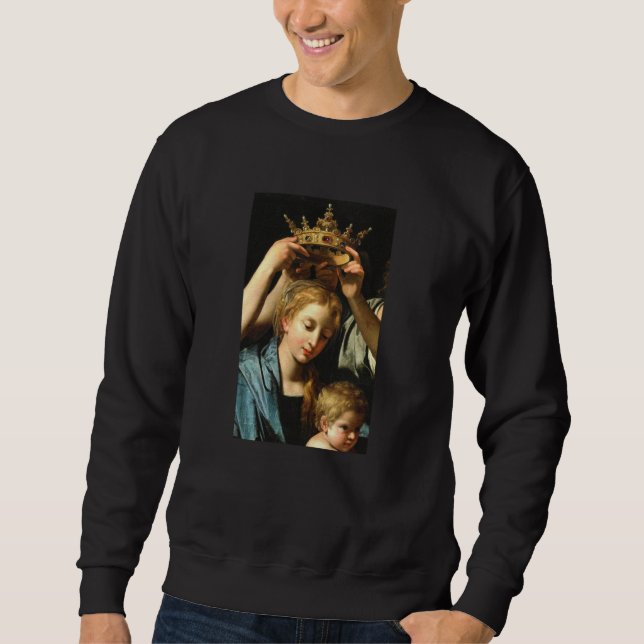 Cavarozzi With Angels Christian Renaissance Painti Sweatshirt (Vorderseite)