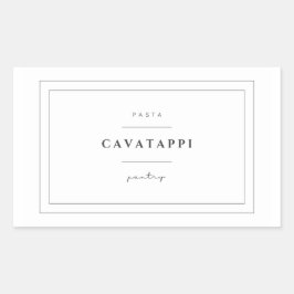 Cavatappi Pasta Food Label Aufkleber