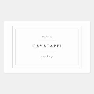 Cavatappi Pasta Food Label Aufkleber