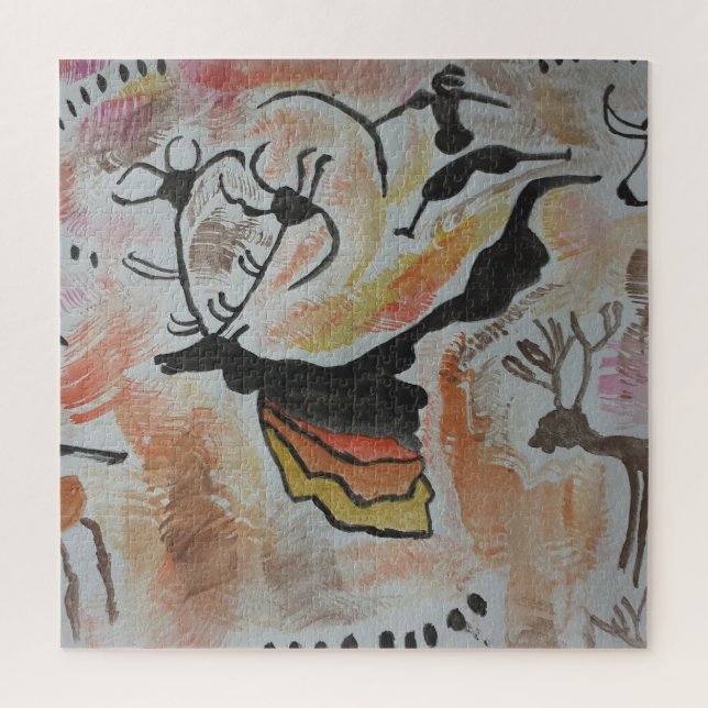 Cave Art Abstrakt Jigsaw Puzzle (Vertikal)