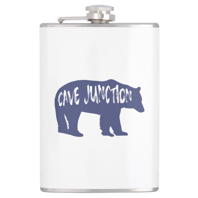 Cave Junction Oregon Bear Flachmann (Vorderseite)
