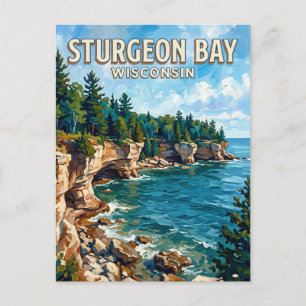 Cave Point County Park Sturgeon Bay Wisconsin Postkarte
