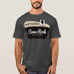 Cave Rock Staat Park Nevada Begrüßungszeichen T-Shirt
