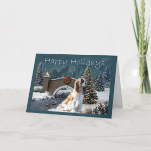 Cavelier King Charles Spaniel Christmas Card Eveni Feiertagskarte
