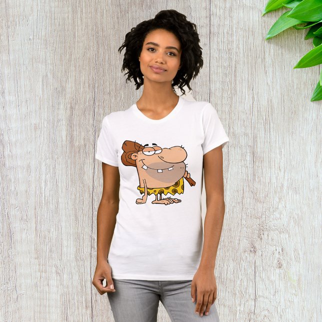 Caveman Avec T-shirt Femme Club (Créateur téléchargé)