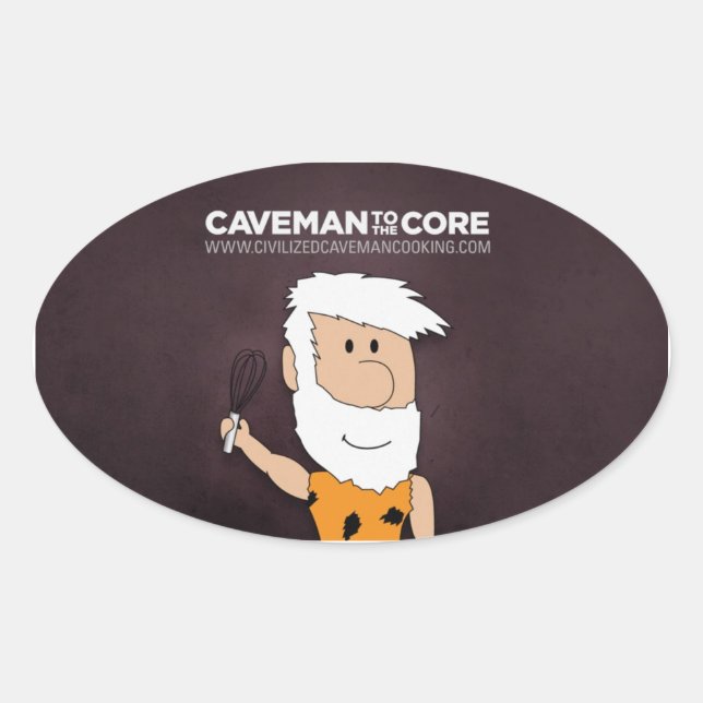Caveman Cooking Sticker (Vorderseite)