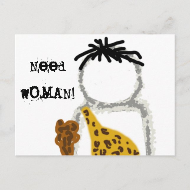 Caveman Ghost Postkarte (Vorderseite)