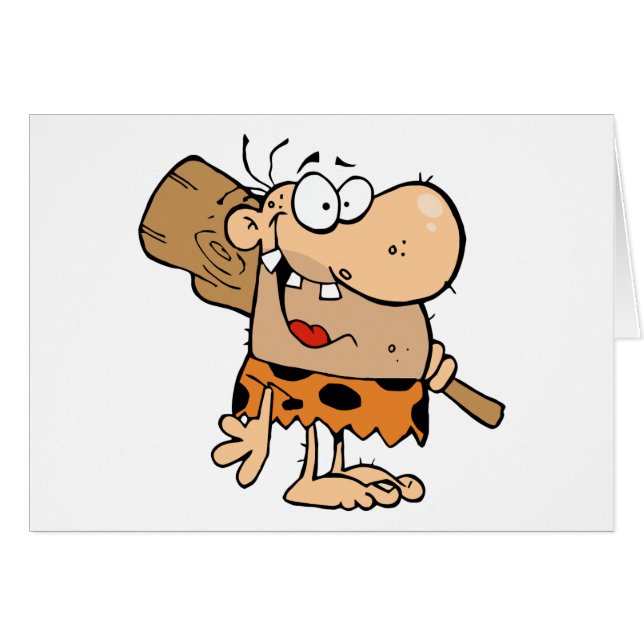 Caveman mit Club (Vorderseite (Horizontal))
