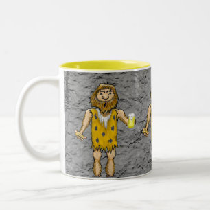 Caveman-Tasse Zweifarbige Tasse