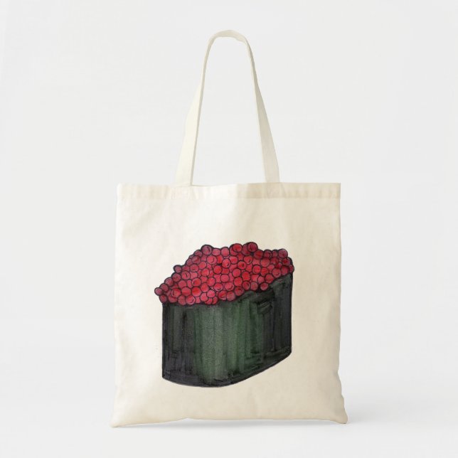 Caviar Sushi Roll japanischer Feinschmecker Tote B Tragetasche (Vorne)