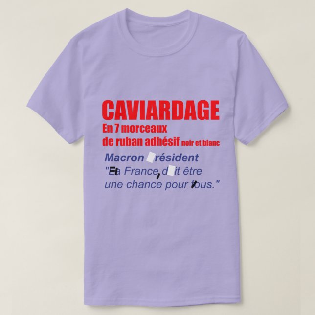 Caviardage en 7 morceaux Elections Präsidentielles T-Shirt (Design vorne)