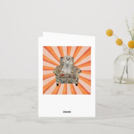 CAVIPOODLE STRIPES Notecard