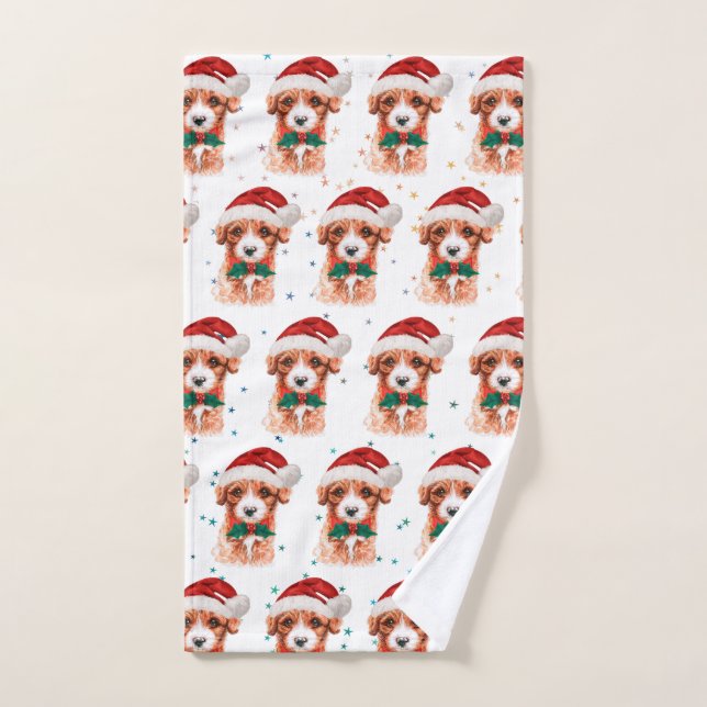 Cavoodle Dog Breed Christmas Stars Handtuch (Handtuch)