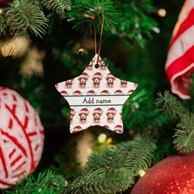 Cavoodle Dog Breed Christmas Stars Keramik Ornament (Von Creator hochgeladen)