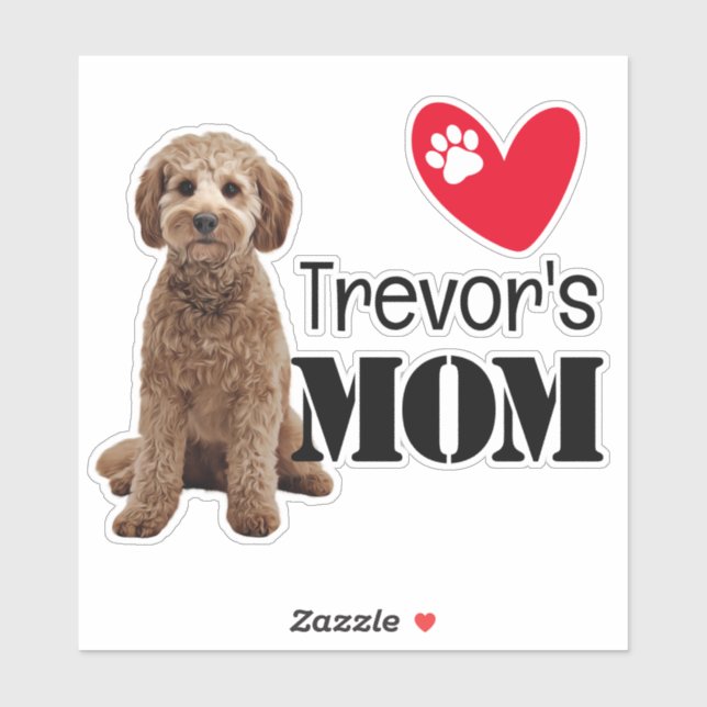 Cavoodle-Mama Personalisiert Aufkleber (Blatt)