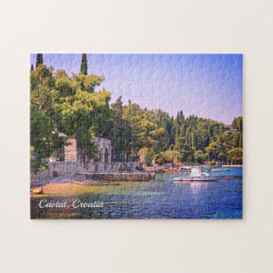 Cavtat, Kroatien Sicht auf den Strand