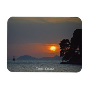 Cavtat, Kroatien Sicht auf Sunset Holiday Magnet