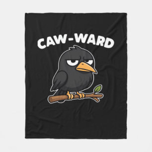 Caw-Ward lustiger Spruch Fleecedecke