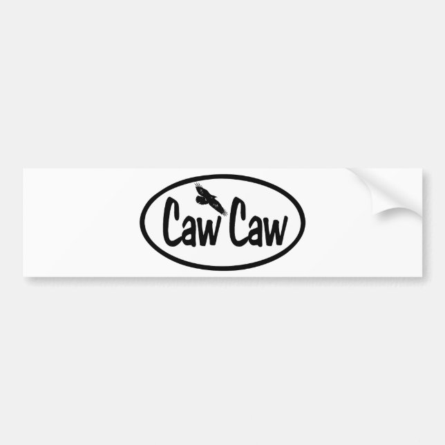 CawCaw Autoaufkleber (Vorne)